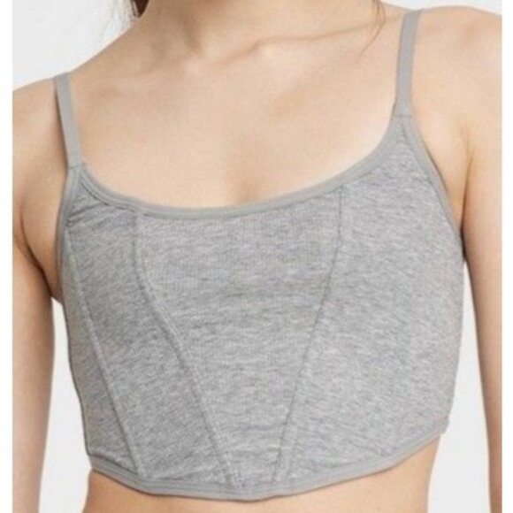 Colsie Women's Casual Corset Gray Small - Picture 3 of 9